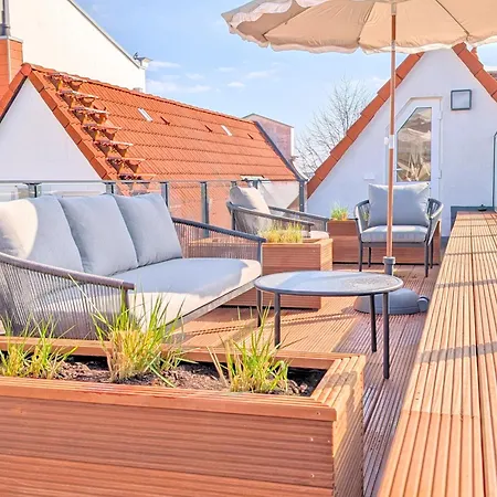 شقة Fynbos Am Alten Strom, Strandnah & Dachterrasse روستوك